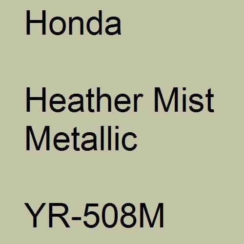 Honda, Heather Mist Metallic, YR-508M.